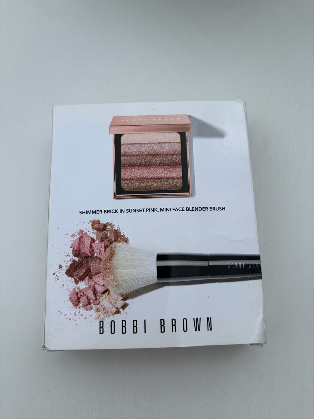 Bobbi Brown Shimmer Brick in Sunset Pink Mini Size 4g/0.14oz Brand New